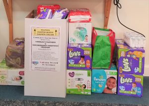 Diaper Drive Collection Box Overflows